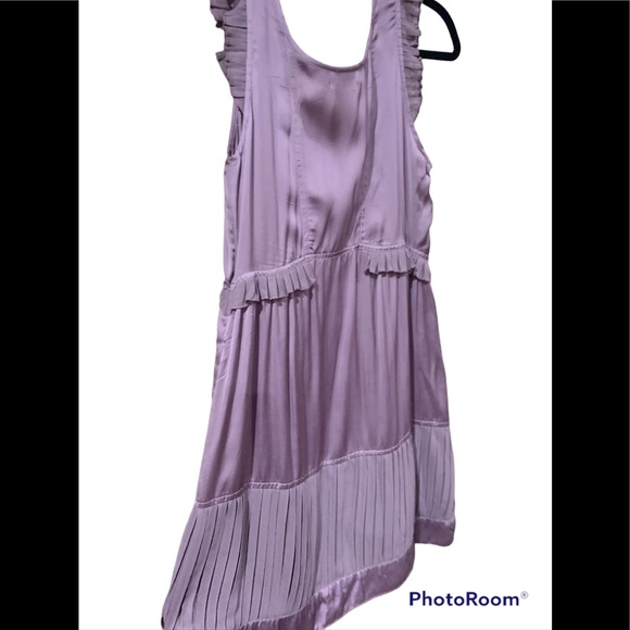 Vintage Kimchi Blue Dress Medium Lavender Purple Ruffle detail Great condition! - Picture 2 of 12